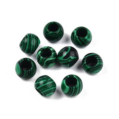 Synthetic Malachite Beads