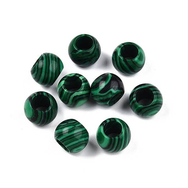Synthetic Malachite Beads