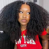 [New in] STERLY 200% Density Afro Curly Wig 7x6 Glueless Human Hair Wig Pre-bleached Swiss HD Lace Front Wig Human Hair Pre p...