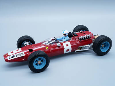 Ferrari 512 #8 John Surtees Formula One F1 Italy GP (1965) with Driver Figure Mythos Series Limited Edition to 85 pieces Worl...
