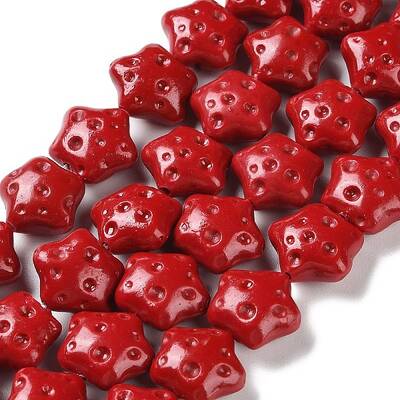 Synthetic Coral Beads Strands