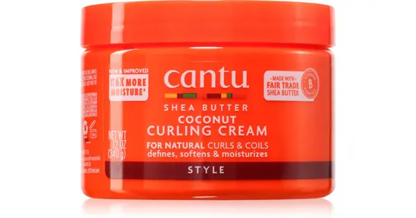 CANTU Shea Butter Curly Hair Cream for Fixing and Styling 355ml