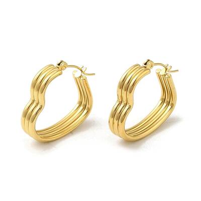 304 Stainless Steel Hoop Earrings for Women