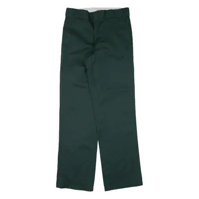 DICKIES 874 Workwear Mens Trousers Green Regular Straight W30 L31