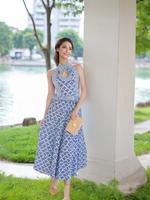 Y2k Women 2 Piece Maxi Skirt Set Lace Short Sleeve Top And Tiered Flowy Ruffle Long Skirt Beach Sheer Outfits