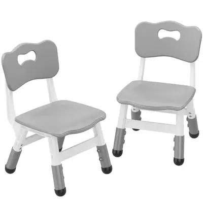 Garvee Set of 2 Kids Chairs in 3 Level Height Adjustable Design Suitable for Age 2-6 for Home Family Classroom Nursery Indoor...