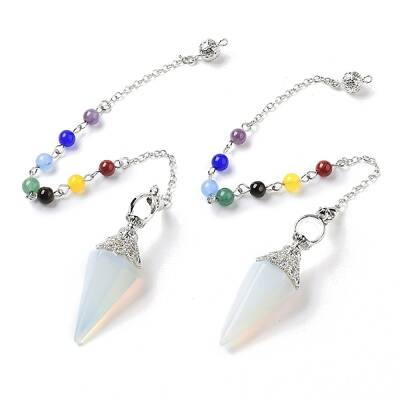 Opalite Hexagonal Pointed Dowsing Pendulums