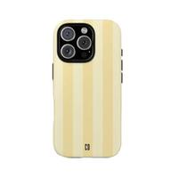 Butter Yellow Striped- Case Phone for Men (Women), Tough Case - MagSafe Tough Case - Case for iP 16 15 14 13 12 11 X Promax P...