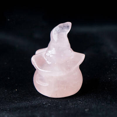 Halloween Natural Rose Quartz Home Display Decorations