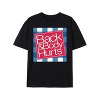 Summer T-shirt elaxed Fit Graphic T Shirt for Men - Casual Short Sleeve Tee with Funny 'Back And Body Hurts' Print for Summer...