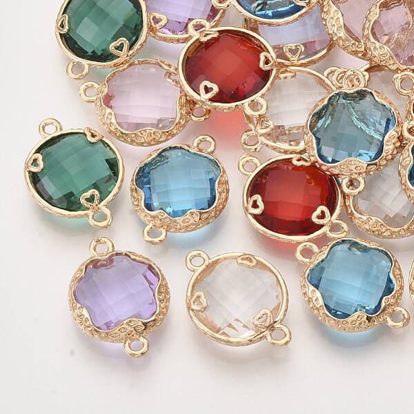 Faceted Glass Links connectors