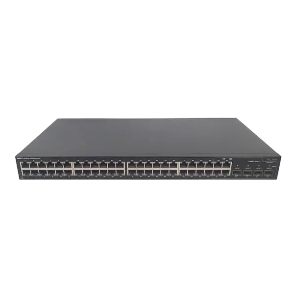 UY486 Dell PowerConnect 2748 48-Ports 10/100/1000Base-T + 4-Ports SFP Layer 3 Managed Gigabit Ethernet Network Switch