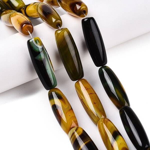 Natural Agate Dyed Beads Strands