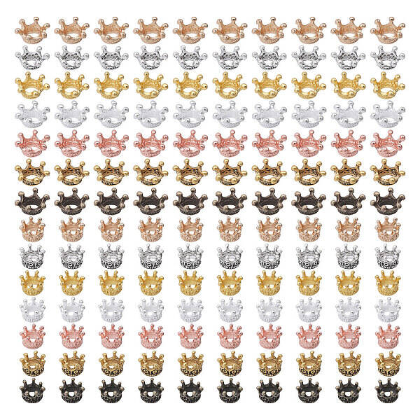140pcs 14 Styles Alloy European Beads