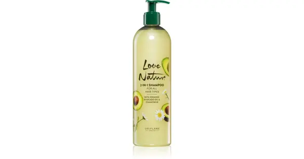 Oriflame Love Nature Organic Avocado Oil & Chamomile 2 in 1 Treatment Shampoo 500 ml