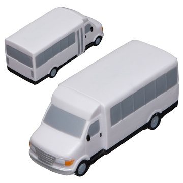 100 Promotional Shuttle Bus - Stress Reliever - Polyurethane