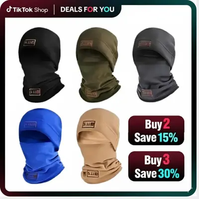 Ski Mask Winter Warm Hat+Scarf Windproof Face Mask Polar Fleece Balaclava Men's Women's Outdoor Cycling Warm Plush Lininn for...