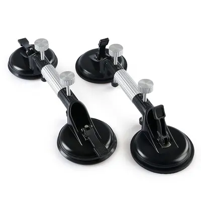 LOZLIN 2PCS Adjustable Granite Seam Setter Pro Kit - 13Cm Vacuum Suction Cup for Countertop Installation Marble Quartz Glass ...
