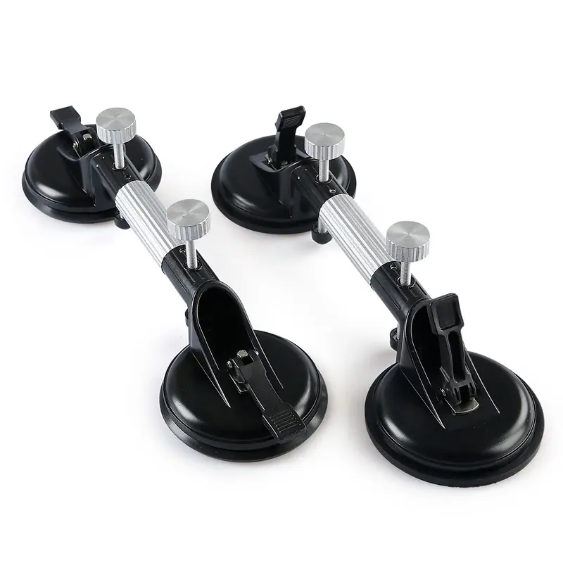 LOZLIN 2PCS Adjustable Granite Seam Setter Pro Kit - 13Cm Vacuum Suction Cup for Countertop Installation Marble Quartz Glass ...