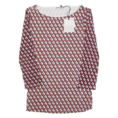 MARELLA Womens Printed Top Red Long Sleeve Crazy Pattern M
