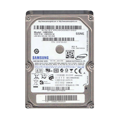 516730-001 HP 320GB 5400RPM SATA 3Gb/s 8MB Cache 2.5-inch Hard Drive