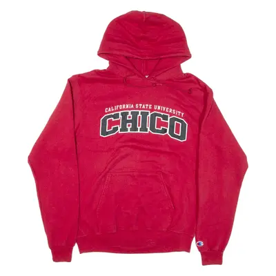 CHAMPION California State University Chico Mens Red Hoodie USA M