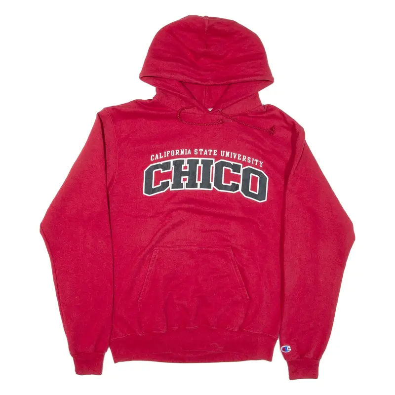 CHAMPION California State University Chico Mens Red Hoodie USA M