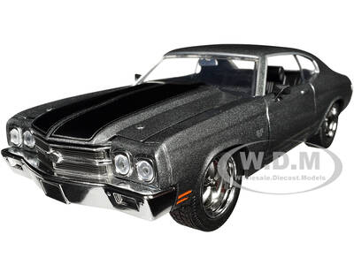 1970 Chevrolet Chevelle SS Gray Metallic with Black Stripes \