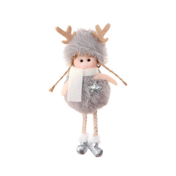 Cloth & Foam Angel Girl Doll with Star Pendant Decorations