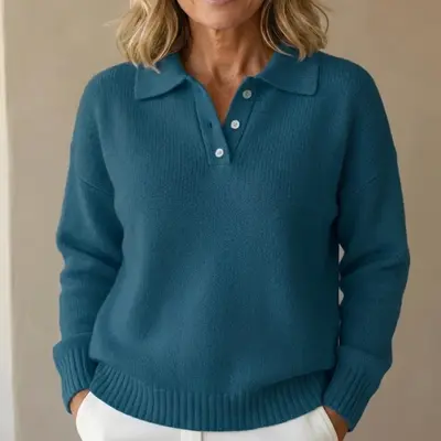 Olivia | Soft Knit Sweater with Collar
