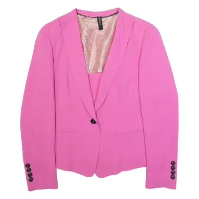 MARC CAIN Womens Blazer Jacket Purple L