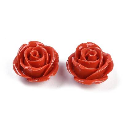 Synthetic Coral Carved Beads