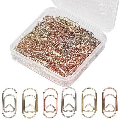 150Pcs 3 Colors Carbon Steel Paper Clips