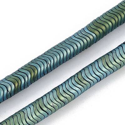 Electroplated Synthetic Non-magnetic Hematite Beads Strands