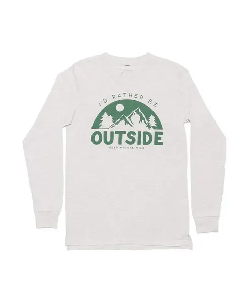 Be Outside Unisex Long Sleeve | Ash | Size: XXL