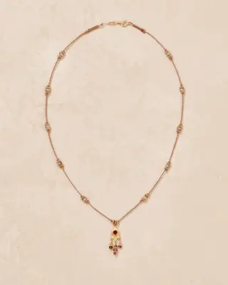 Necklace Padmacoll40 Padma Chaine Grenat | Color: GRENAT | Size: U