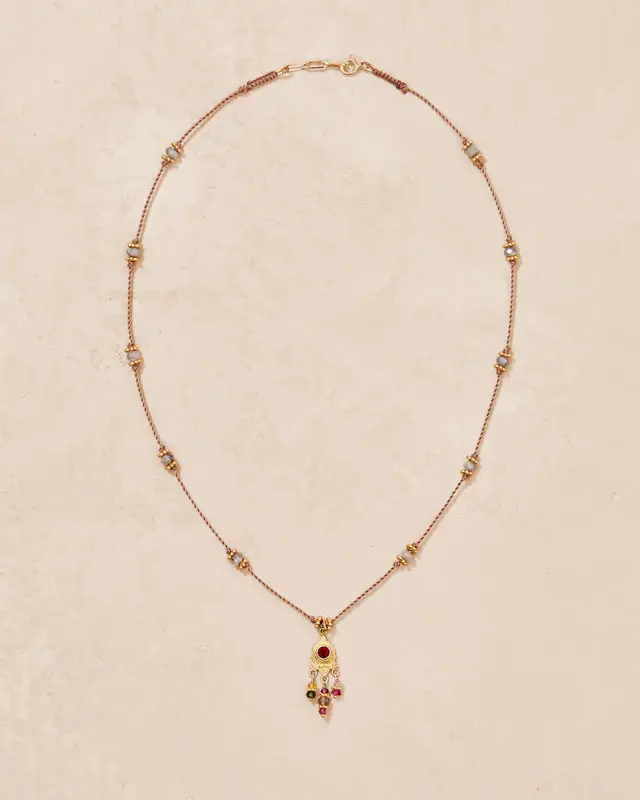 Necklace Padmacoll40 Padma Chaine Grenat | Color: GRENAT | Size: U