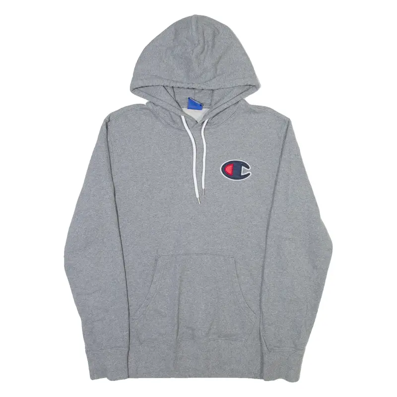 CHAMPION Mens Grey Hoodie L