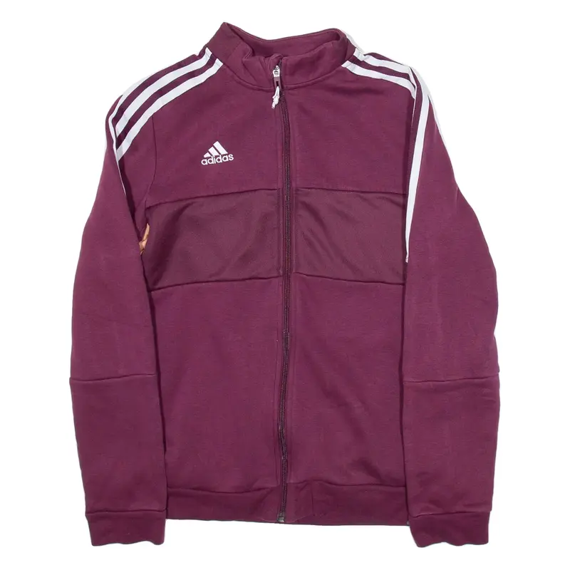 ADIDAS Girls Quilted Jacket Maroon M