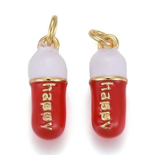 Brass Enamel Pendants