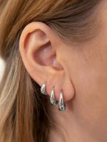 Women's Elegant Trendy Geometric Design Hoop Earrings, Simple Style Plain Color Hoop Earrings for Party, Exquisite Jewelry fo...