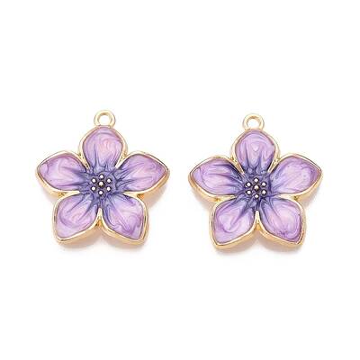 Rack Plating Alloy Enamel Pendants