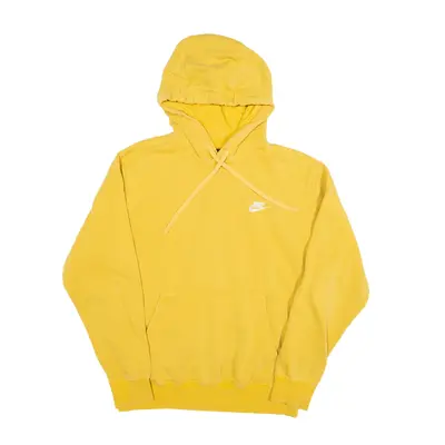 NIKE Hoodie Yellow Pullover Mens S