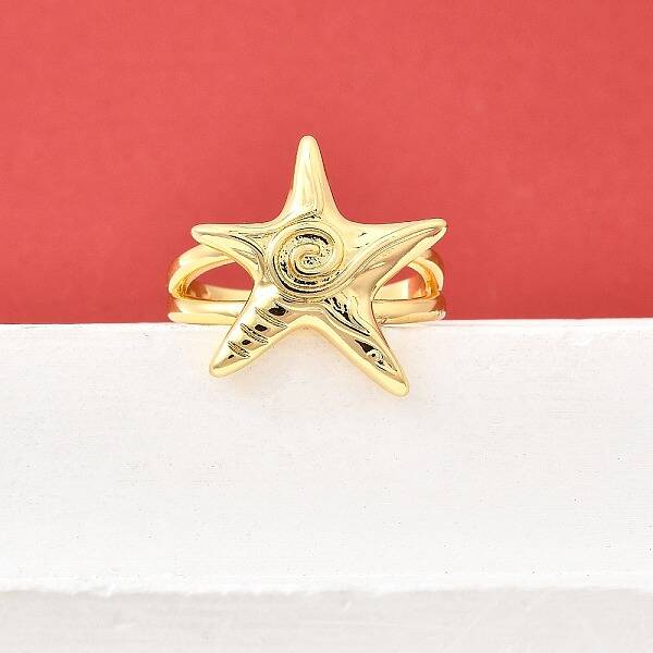 Brass Cuff Rings for Women
