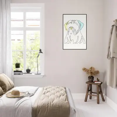 Canine Contour - Minimalist Dog Art
