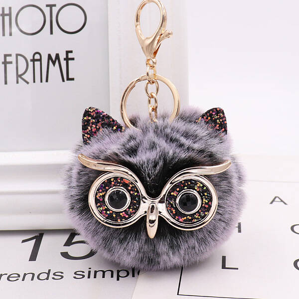 Pom Pom Ball Keychain