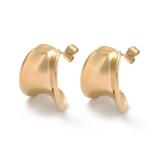 Ion Plating(IP) 304 Stainless Steel Stud Earrings