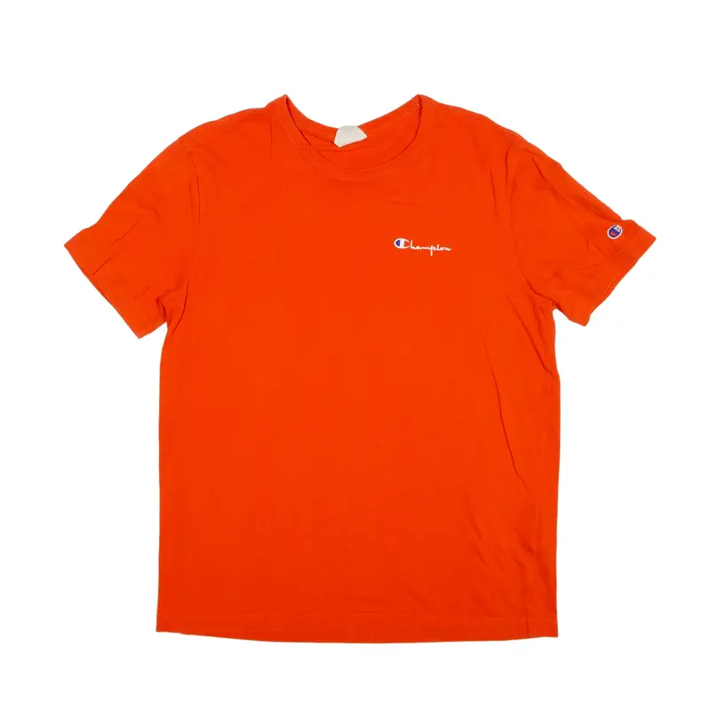 CHAMPION T-Shirt Orange Short Sleeve Mens M