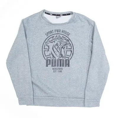 PUMA Sports Power House Grey Sweatshirt Boys M