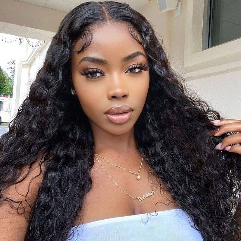 Water Wave 13x4 Lace Front Wig Transparent Lace Wig | BGMgirl
